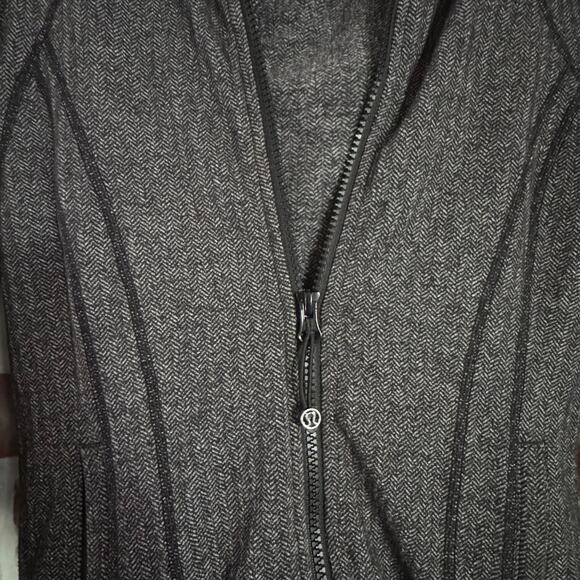 Lululemon Define Jacket – Herringbone Heathered Black Size 4 EUC - Picture 3 of 9